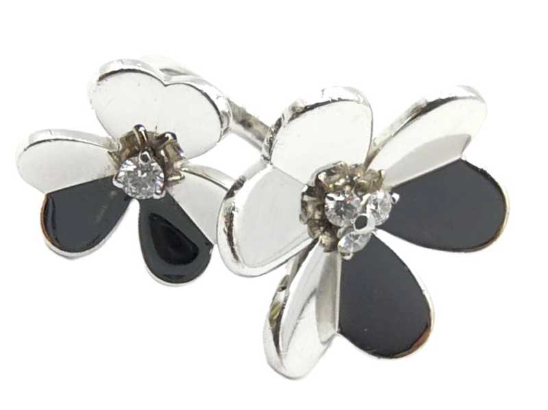 ヴァンクリーフアーペル買取 750WG フリヴォル アントレ レ ドア ダイヤモンド リング